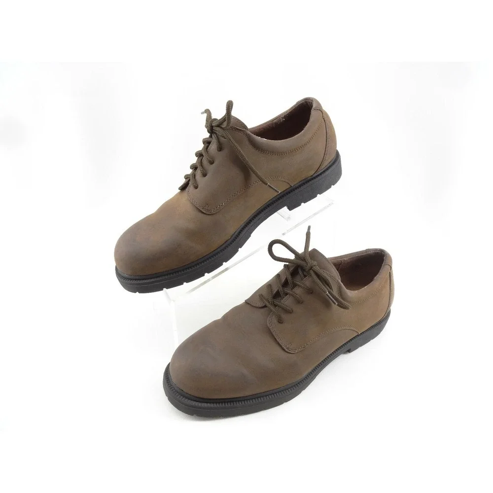 NUNN BUSH Men's 12M Brown Leather Lace-Up Casual Dress‎ Oxfords 83884A-02